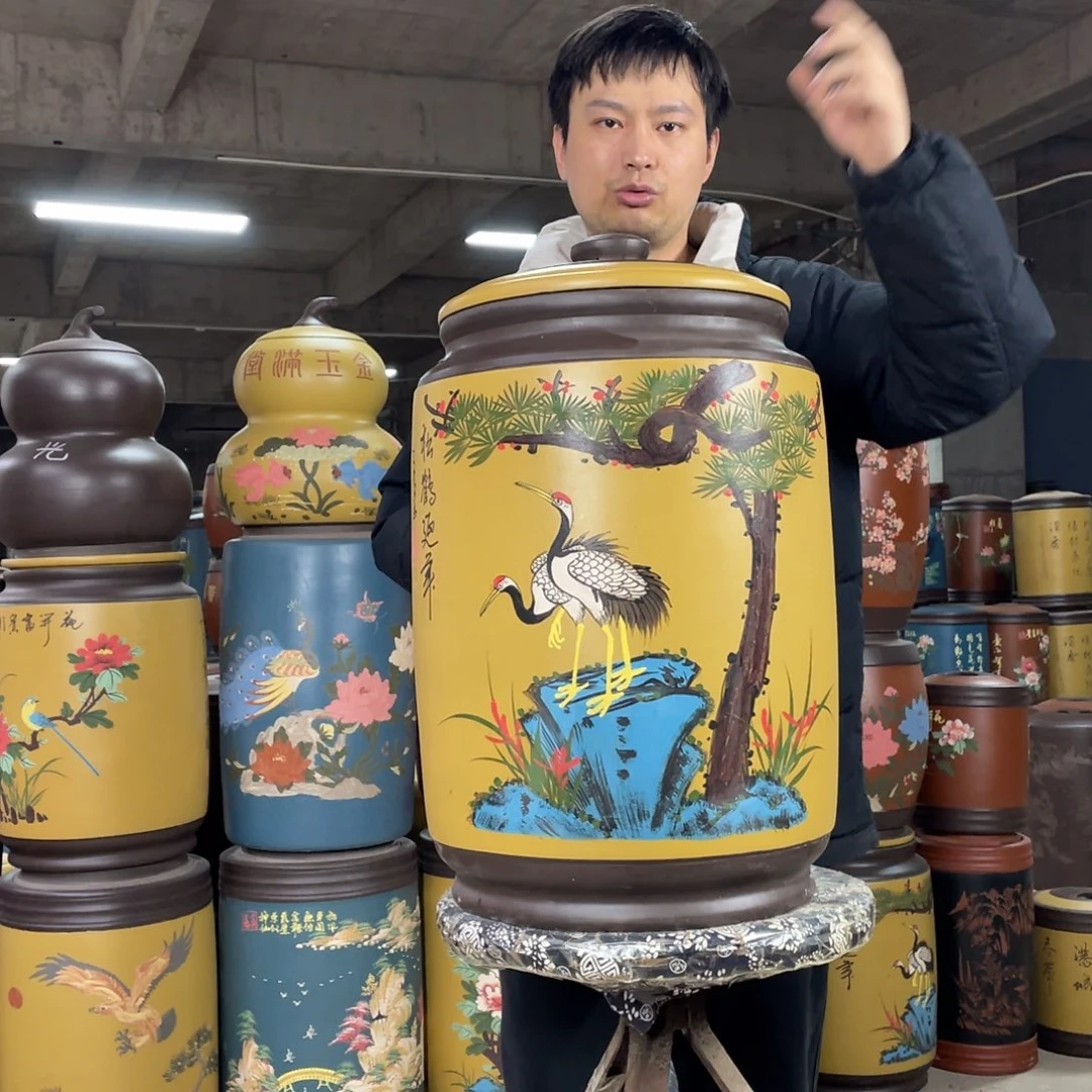 宜兴原矿紫砂茶叶罐