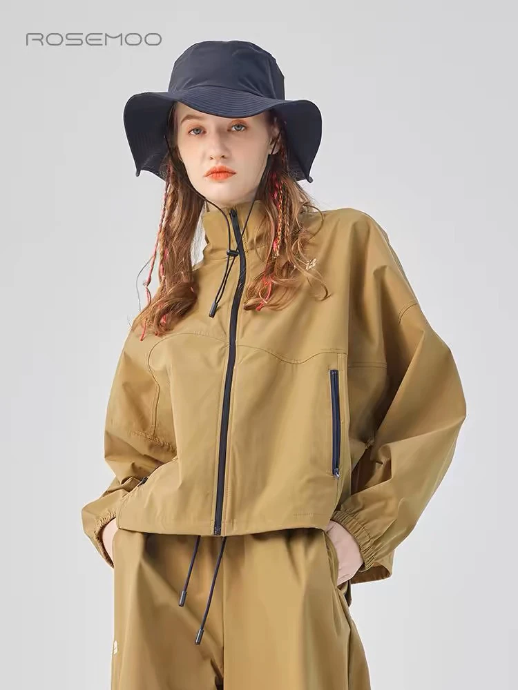 容子木ROSEMOO25年春季新款哑光轻薄微弹面料短款外套RSS1WP423D