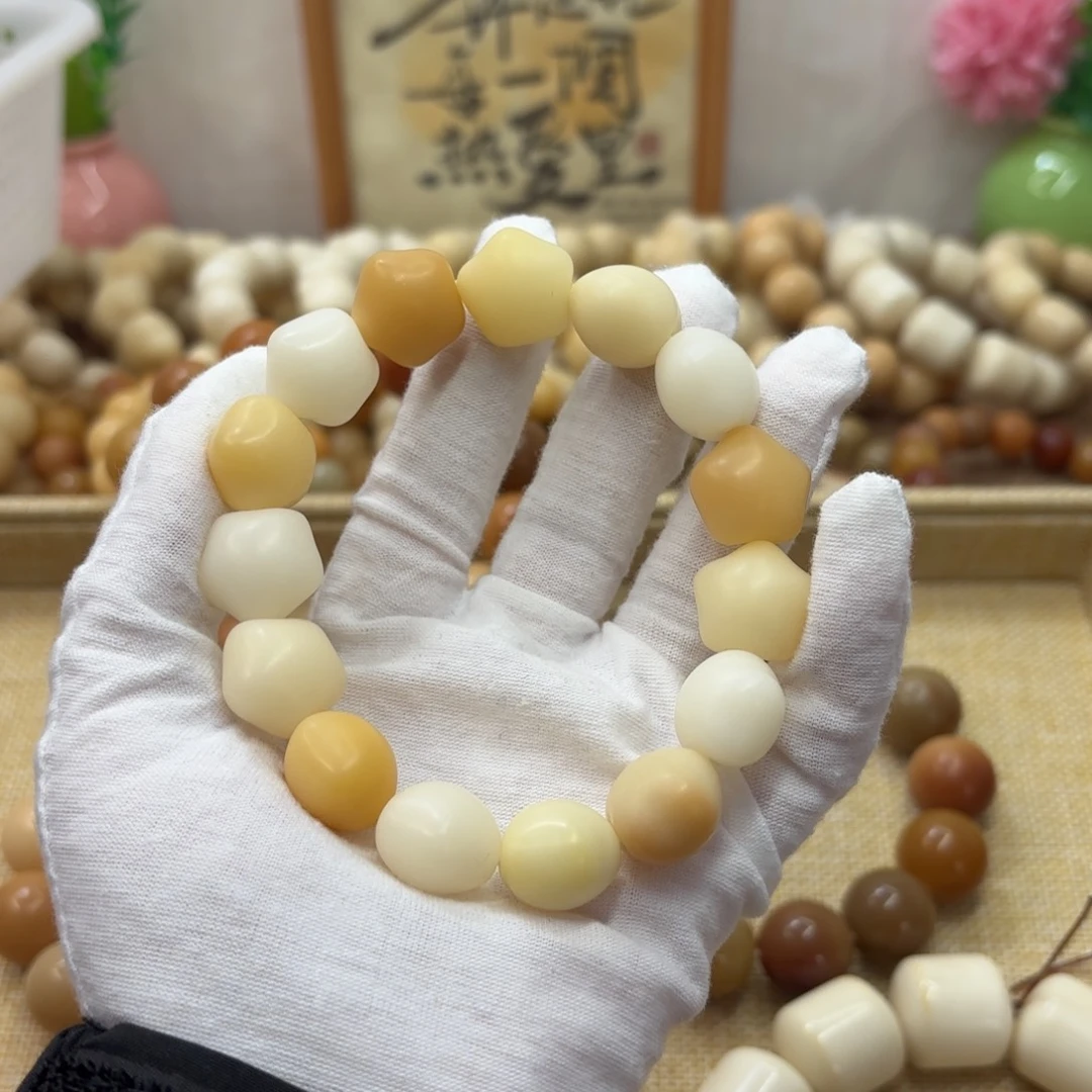 吊坠菩提根/象牙果17干磨微瑕落地果星星多宝单圈福利