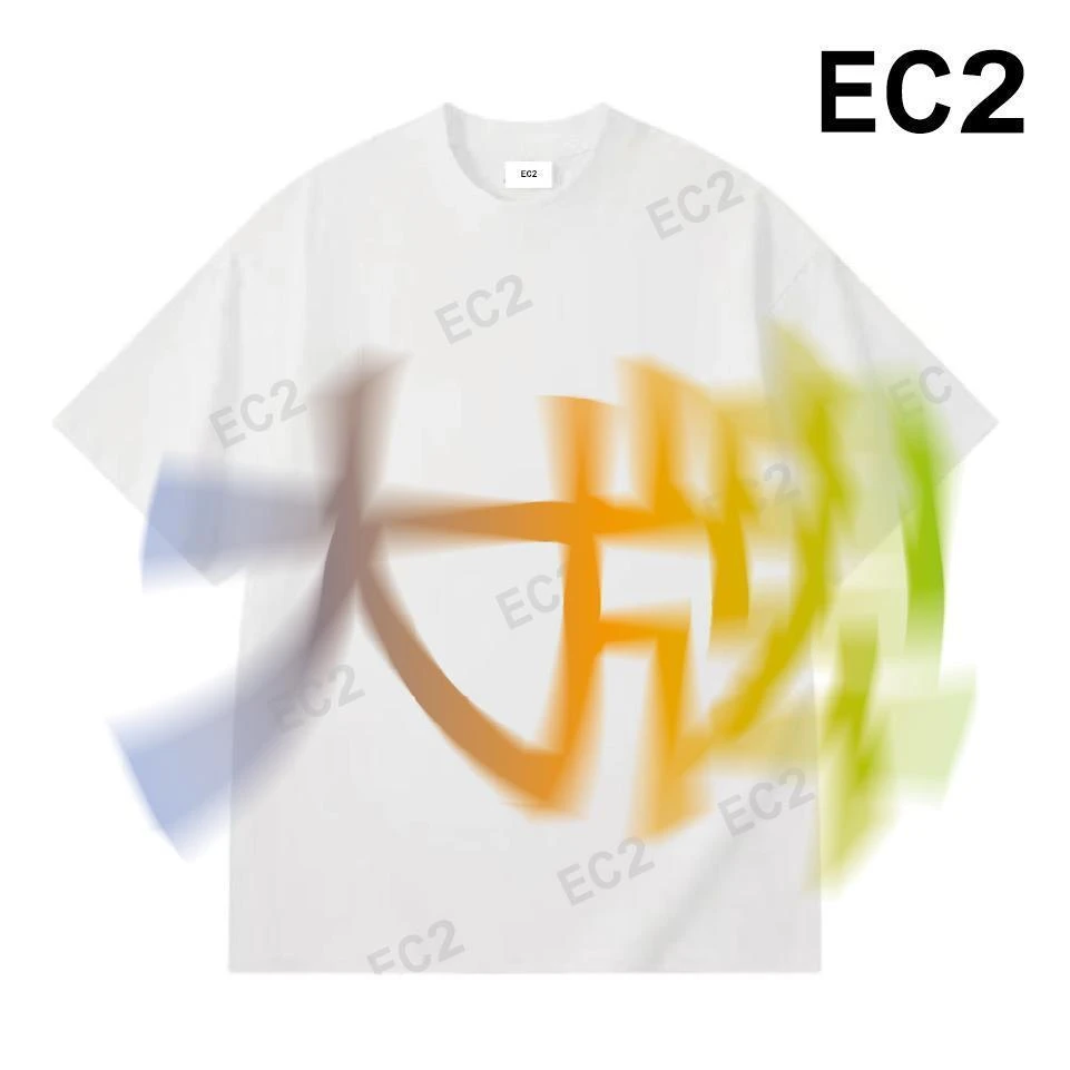 【波西米亚风】潮牌男女时尚休闲情侣宽松圆领短袖T恤0051