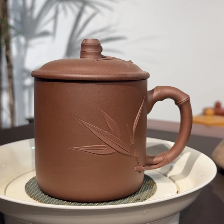 梅***恒茶壶紫砂四号井底槽青盖杯
