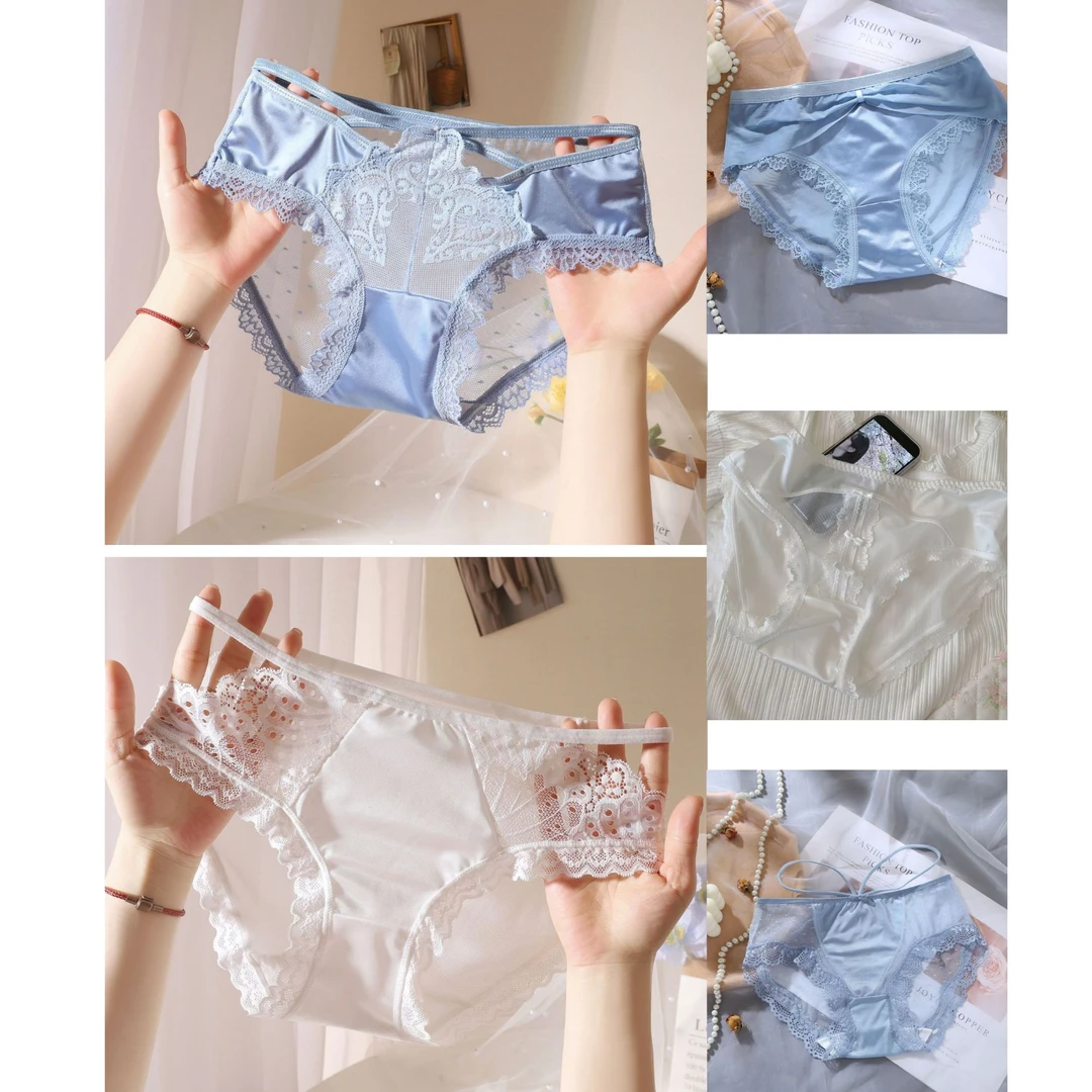 【轻奢高定】2025新款女士蕾丝内裤中腰透气性感豹纹甜美少女舒适