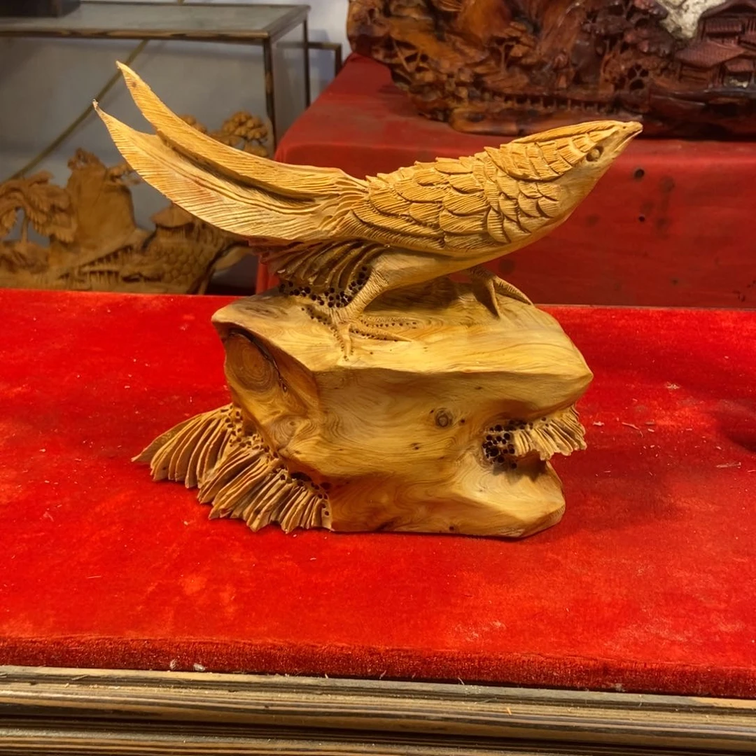 柏木（崖柏）沙**浪崖柏摆件（福利