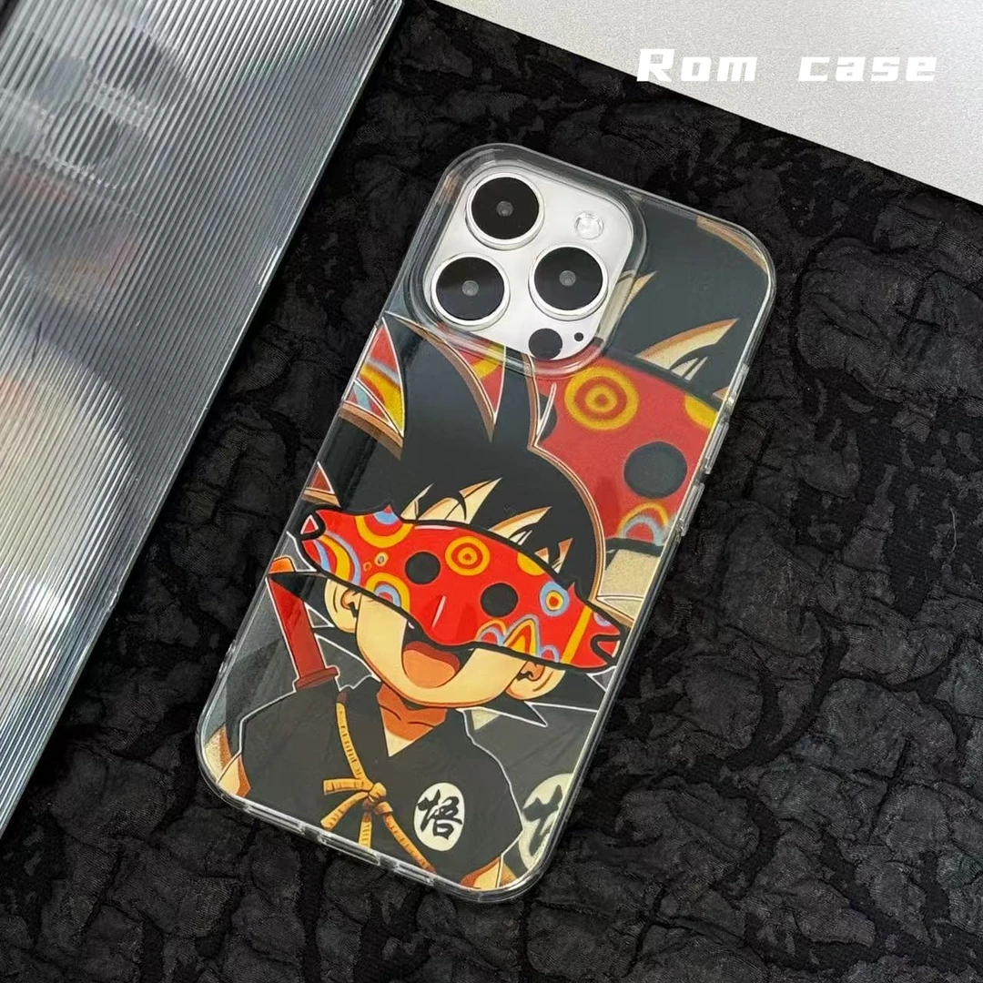 手机壳适用于苹果16p/15假面七龙珠小众高级个性14新款潮流银褶皱