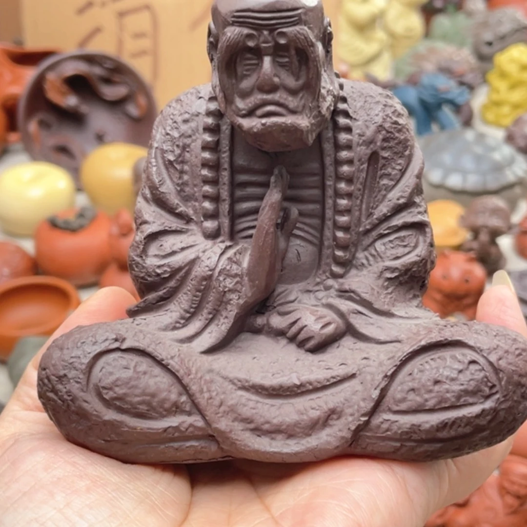 【闪购商品】紫砂茶宠南****工紫砂达摩