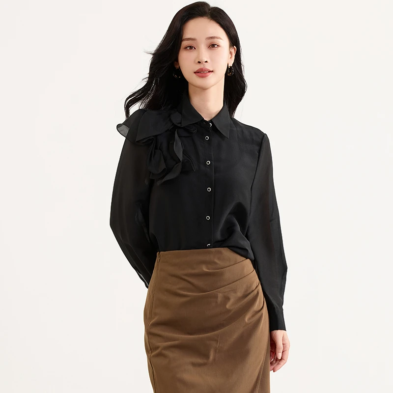 【籽言专属】佳人苑衬衫女春季新款JX412019