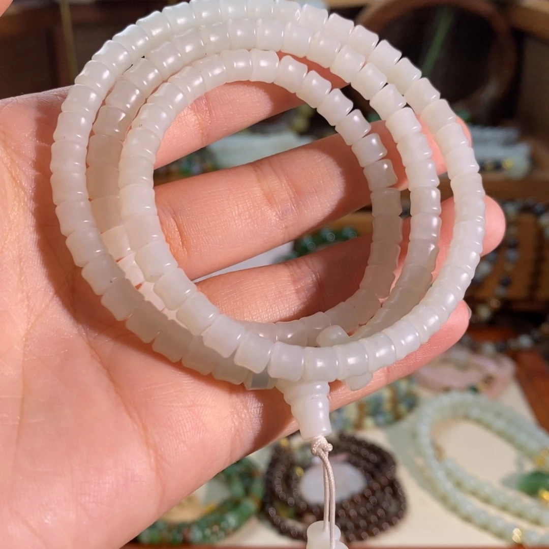 和田玉未镶嵌手链