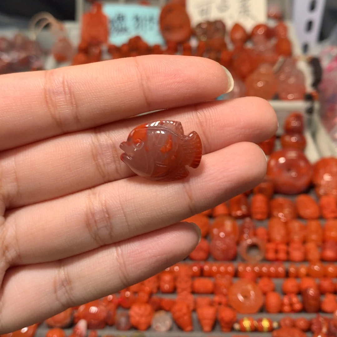 【闪购商品】未镶嵌鱼跃龙门南红玛瑙