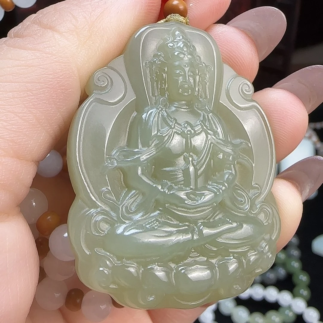 和田玉未镶嵌颈饰