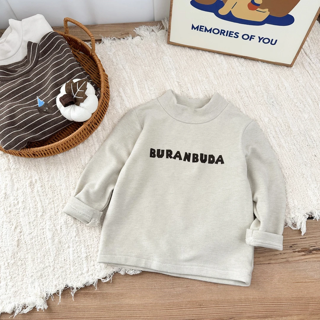 【新品】儿童T恤2024年新款男童字母印花百搭打底衫BMD3601