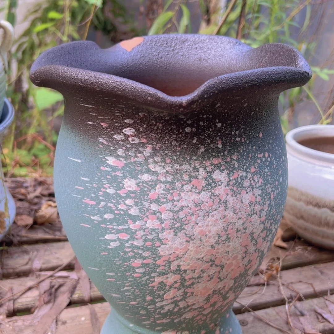 紫砂花盆高度28口径21瑕疵