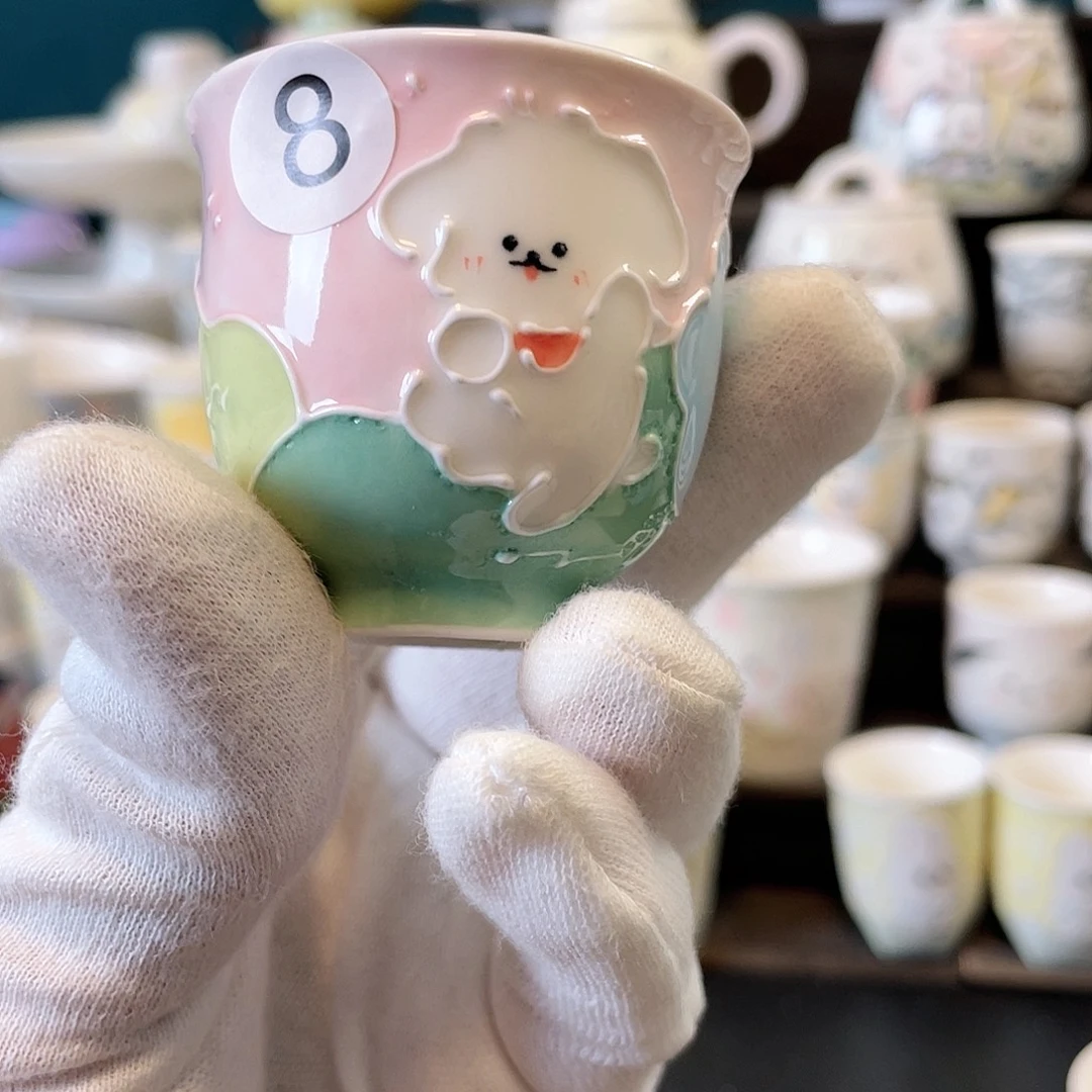 杯微瑕陶瓷艺术手工摆件8