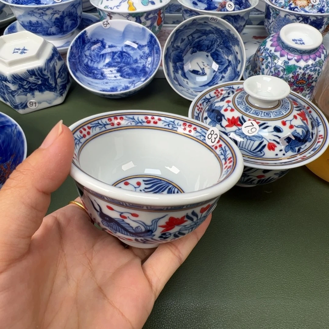景德镇纯手工纯手绘茶具木木83