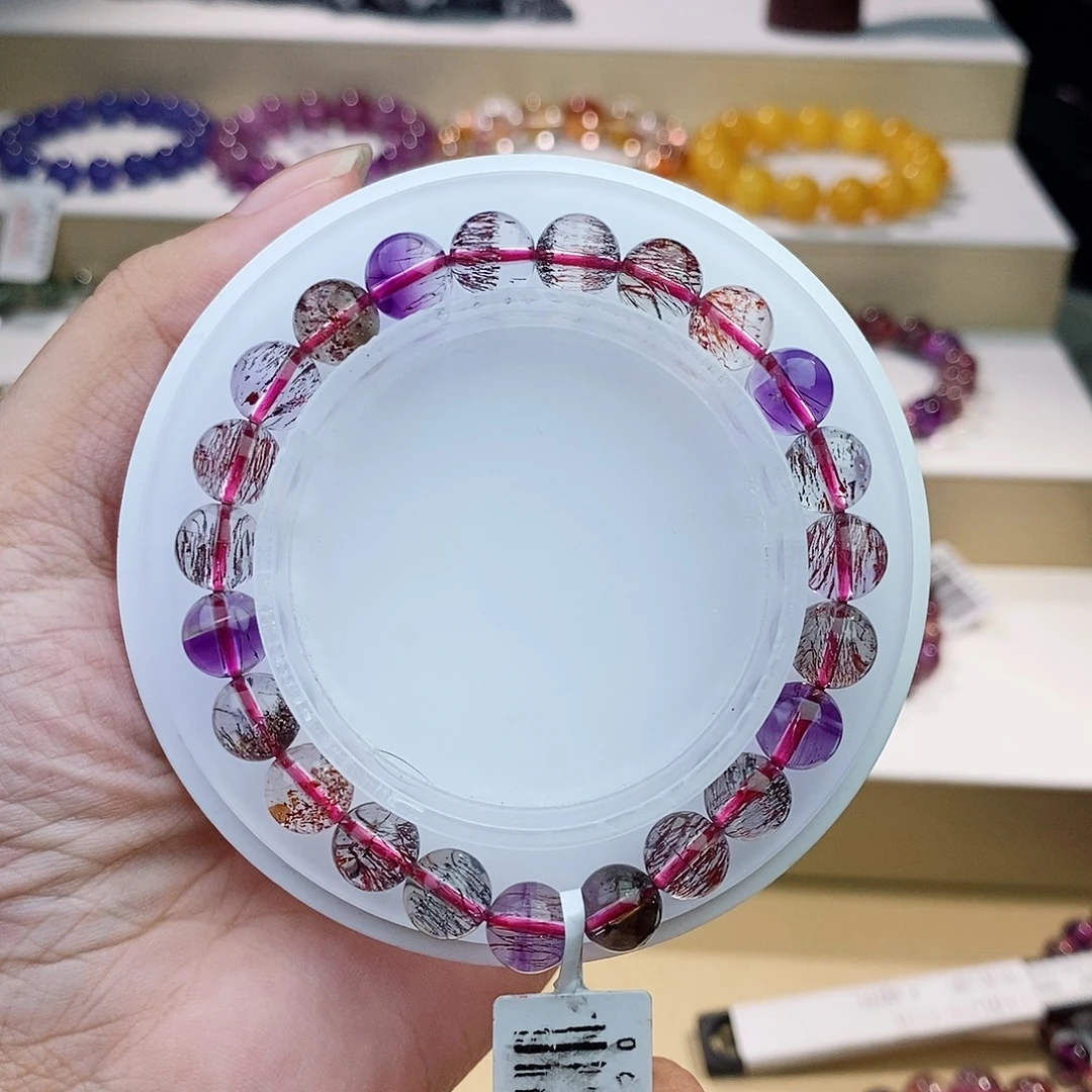 水晶手链未镶嵌黑加仑8