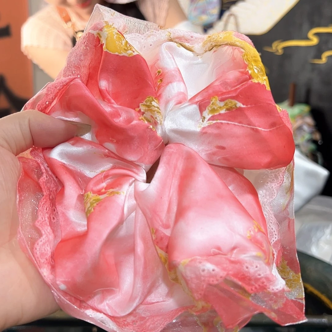 王*?630大蕾丝发圈手作