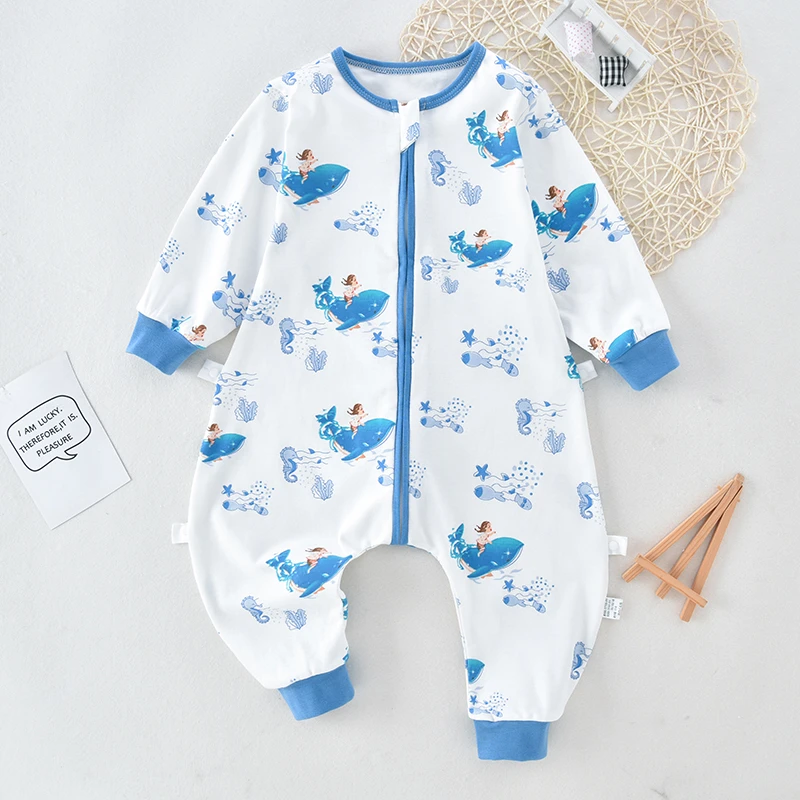 婴儿睡袋纯棉宝宝夏季空调费防踢被春秋四季睡袋男女宝宝宝宝睡袋