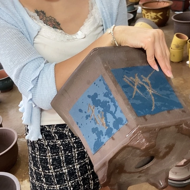 紫砂花盆32花盆花盆和花盆花盆