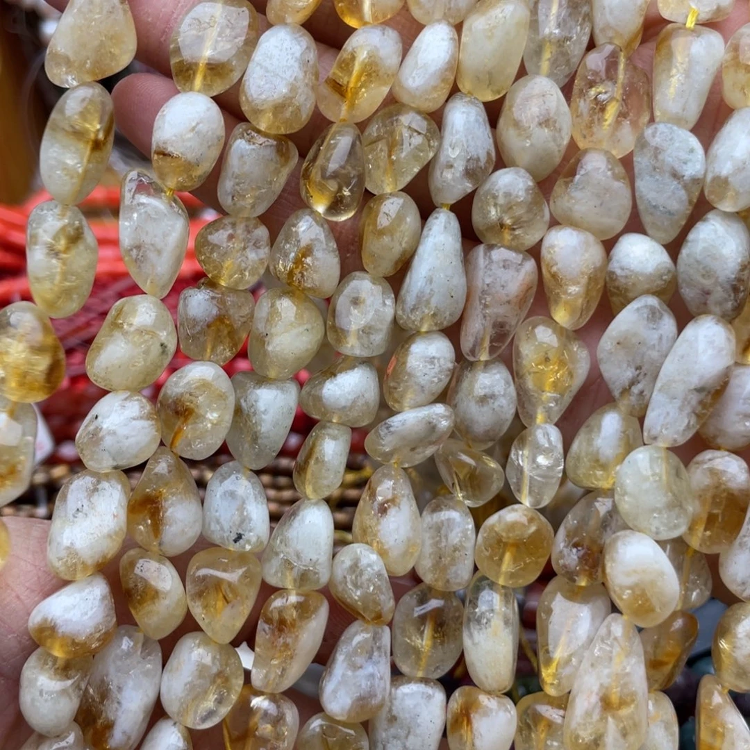 玛瑙/玉髓未镶嵌珠宝半成品黄塔晶1条随行