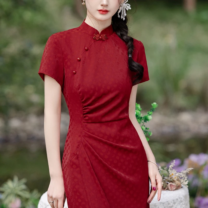 新中式夏季旗袍气质民国风2025新款高端夏装日常可穿老上海晚礼服