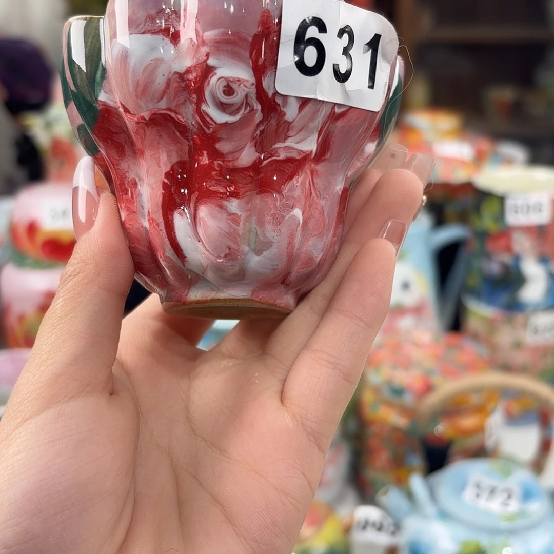 瓷片景德镇手绘高温釉下彩陶瓷茶具