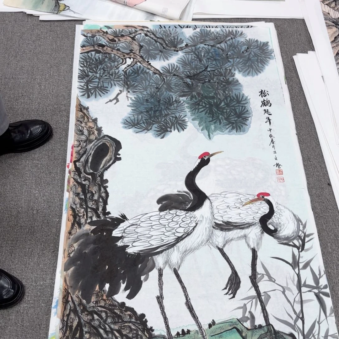 国画国画作品多次