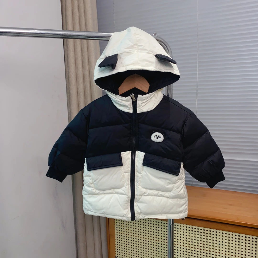【SY】冬季儿童拼接熊猫羽绒服5009