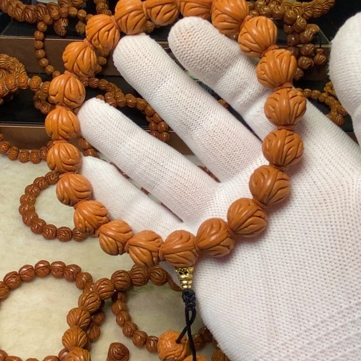 桃核手串秦岭龙纹桃核