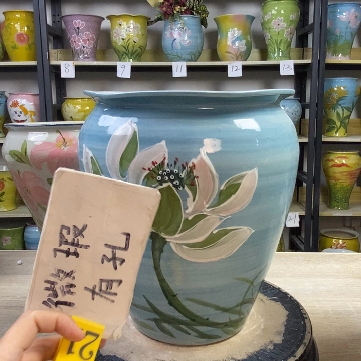 景德镇高温陶瓷花盆