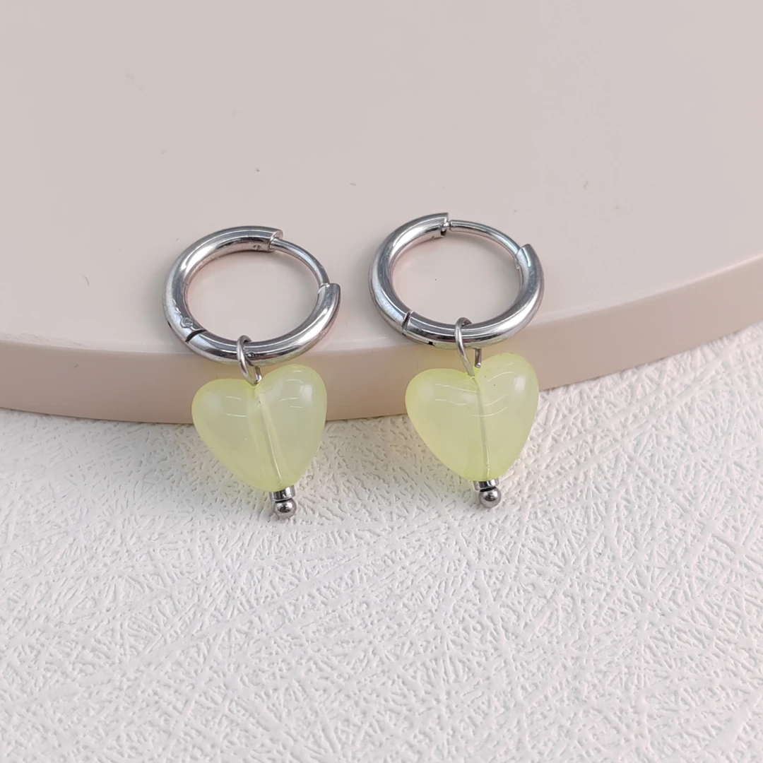 XUPING/旭平首饰 不锈钢亚克力耳饰 夏上新【潘生福利】 T001057863