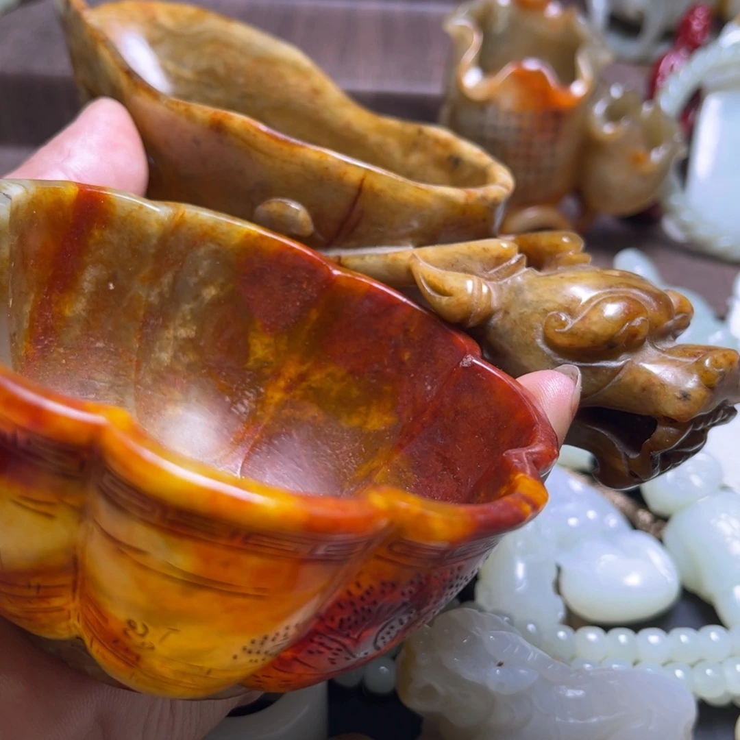 逆***流和田玉未镶嵌挂件