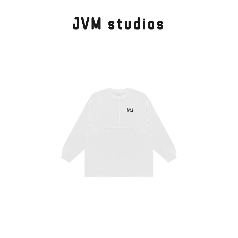 新款JVM定制『张喜儿』秋季长时尚百搭长袖圆领纯色印花T恤27522