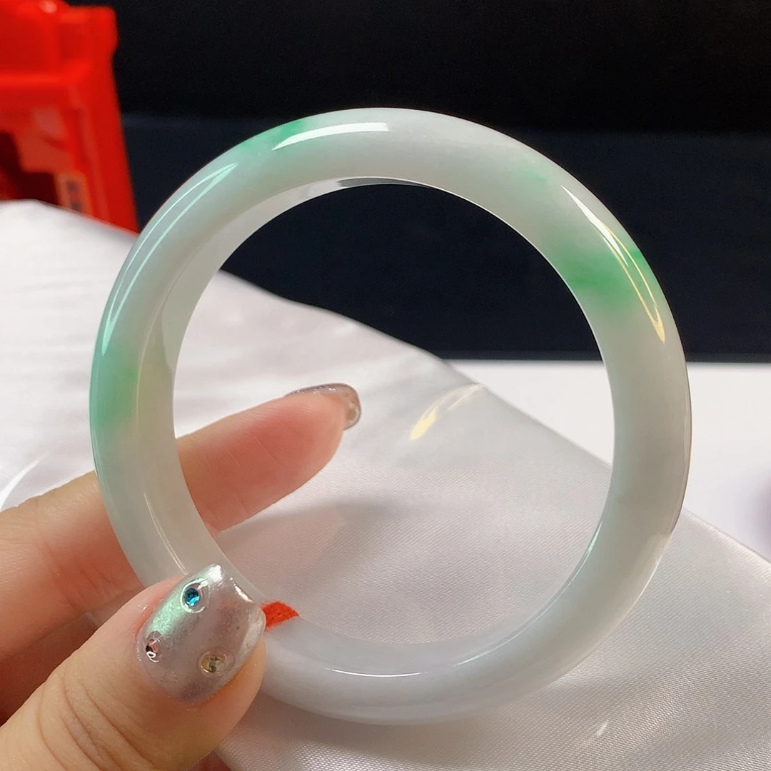 翡翠手镯未镶嵌缅甸天然1455