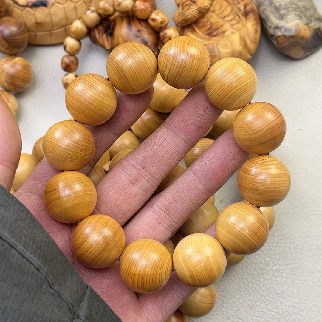 柏木（崖柏）手串/手链2.0鸡油黄