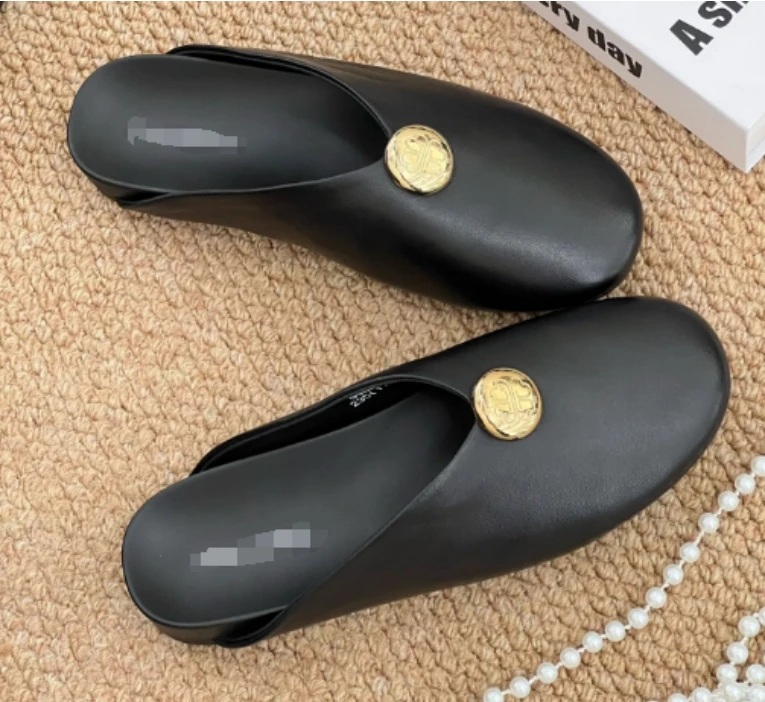 【麦丝】小众简约休闲时尚百搭平底ins风拖鞋 XMM-9988