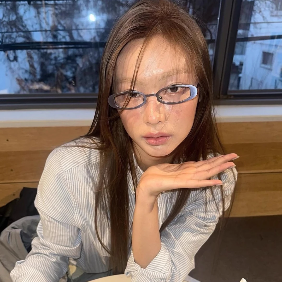 404的店金属复古90年代椭圆时髦眼镜千禧韩版太阳镜防紫外线男女