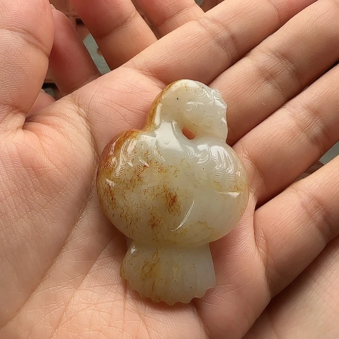 和田玉未镶嵌项链河****老