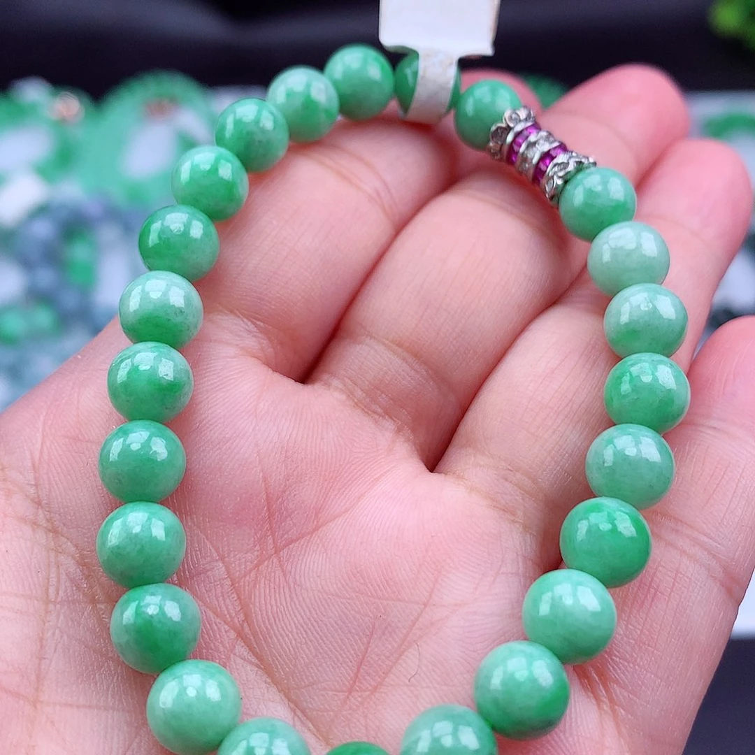 未镶嵌手链翡翠手串