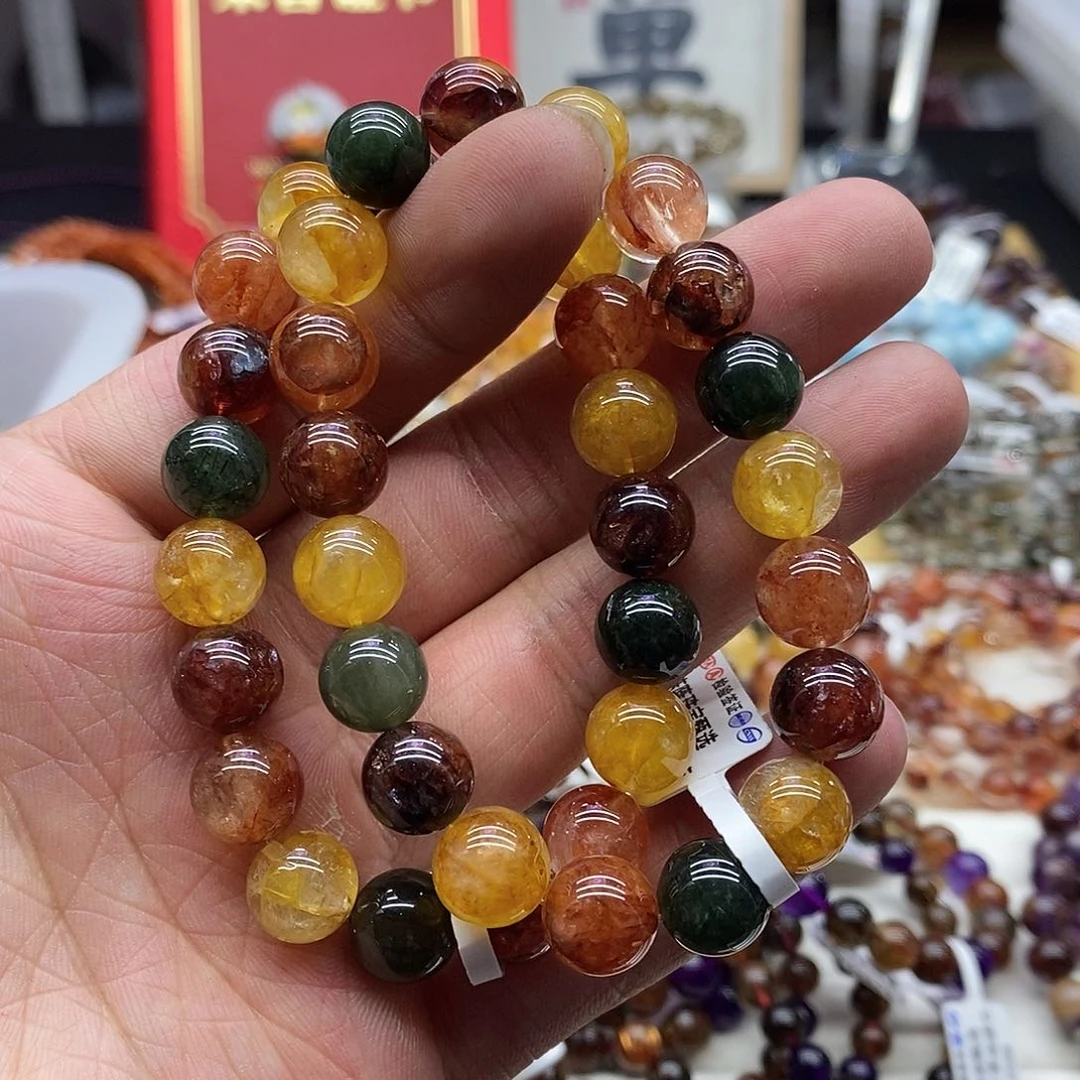 水晶手串未镶嵌多样性发货发一条