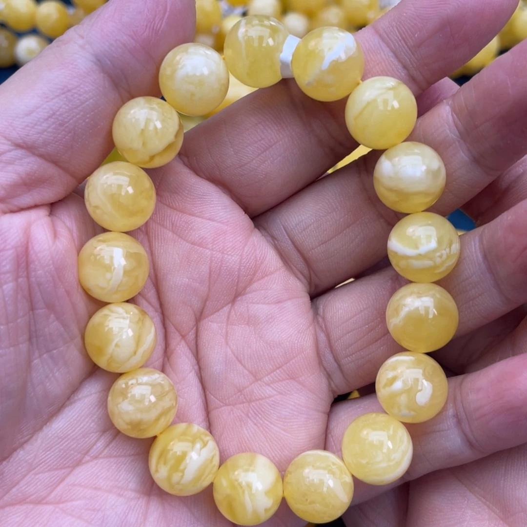 琥珀裸石未镶嵌琥珀蜜蜡11m m