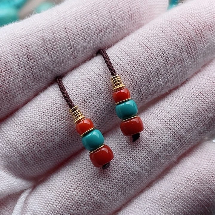 18K金镶嵌绿松石珠宝奇石