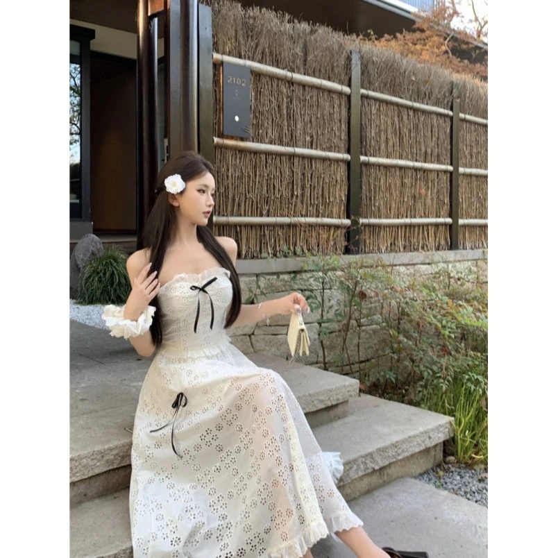 温柔甜美吊带上衣仙女公主套装裙子秋高级感气质法式半身裙两件套