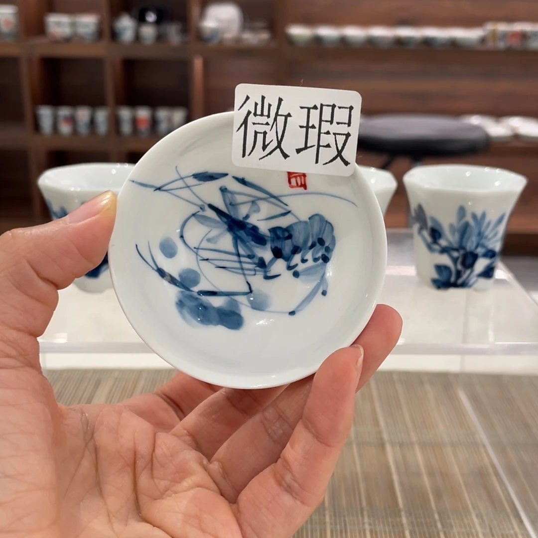 微瑕釉下彩纯手绘