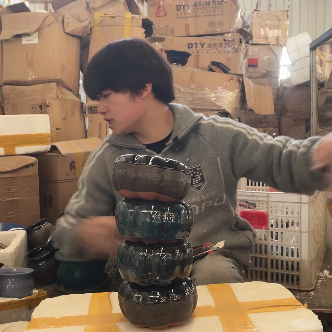 红陶宜兴紫砂花盆