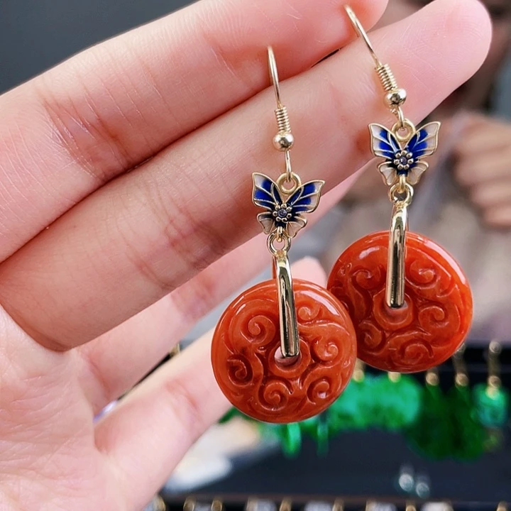 翡翠耳饰未镶嵌饰品