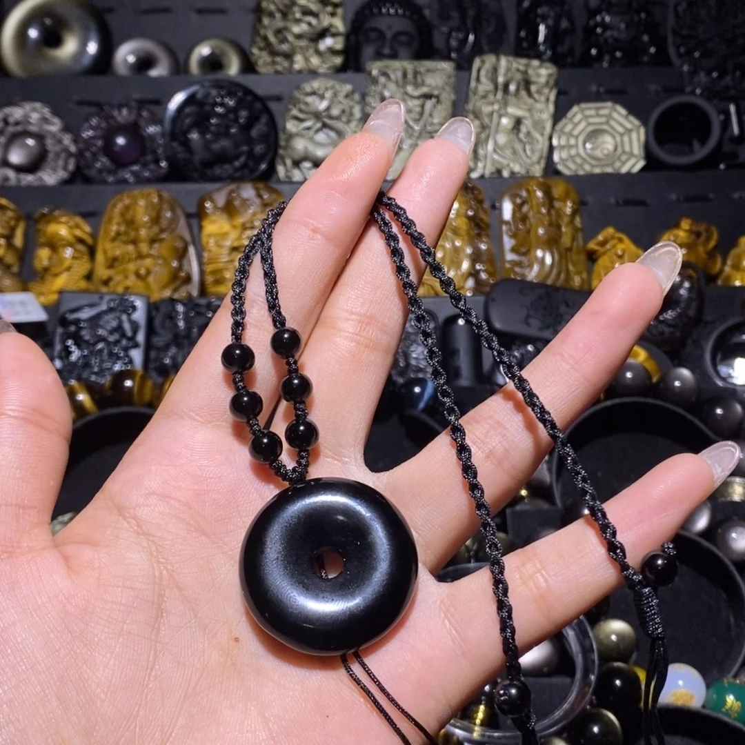 灿***光黑曜岩未镶嵌珠宝奇石