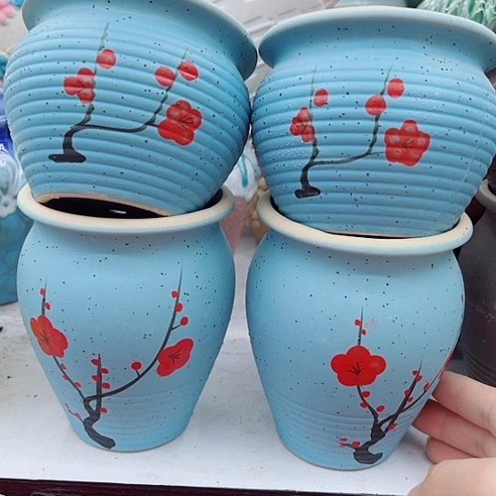 多肉绿植陶瓷花盆9.9包邮