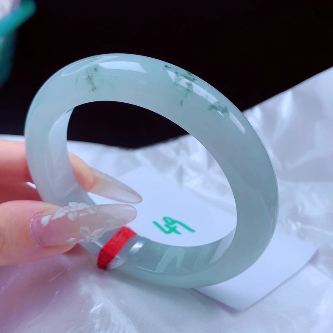 未镶嵌手镯翡翠天然缅甸翡翠A货手镯 49号