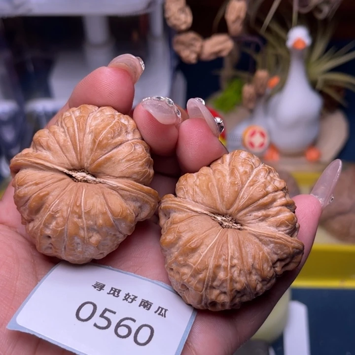 鹏***里把件文玩核桃南瓜墩42-0560
