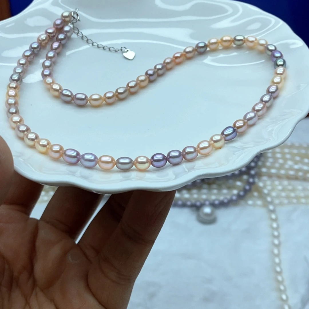 银S925镶嵌淡水珍珠淡水珍珠