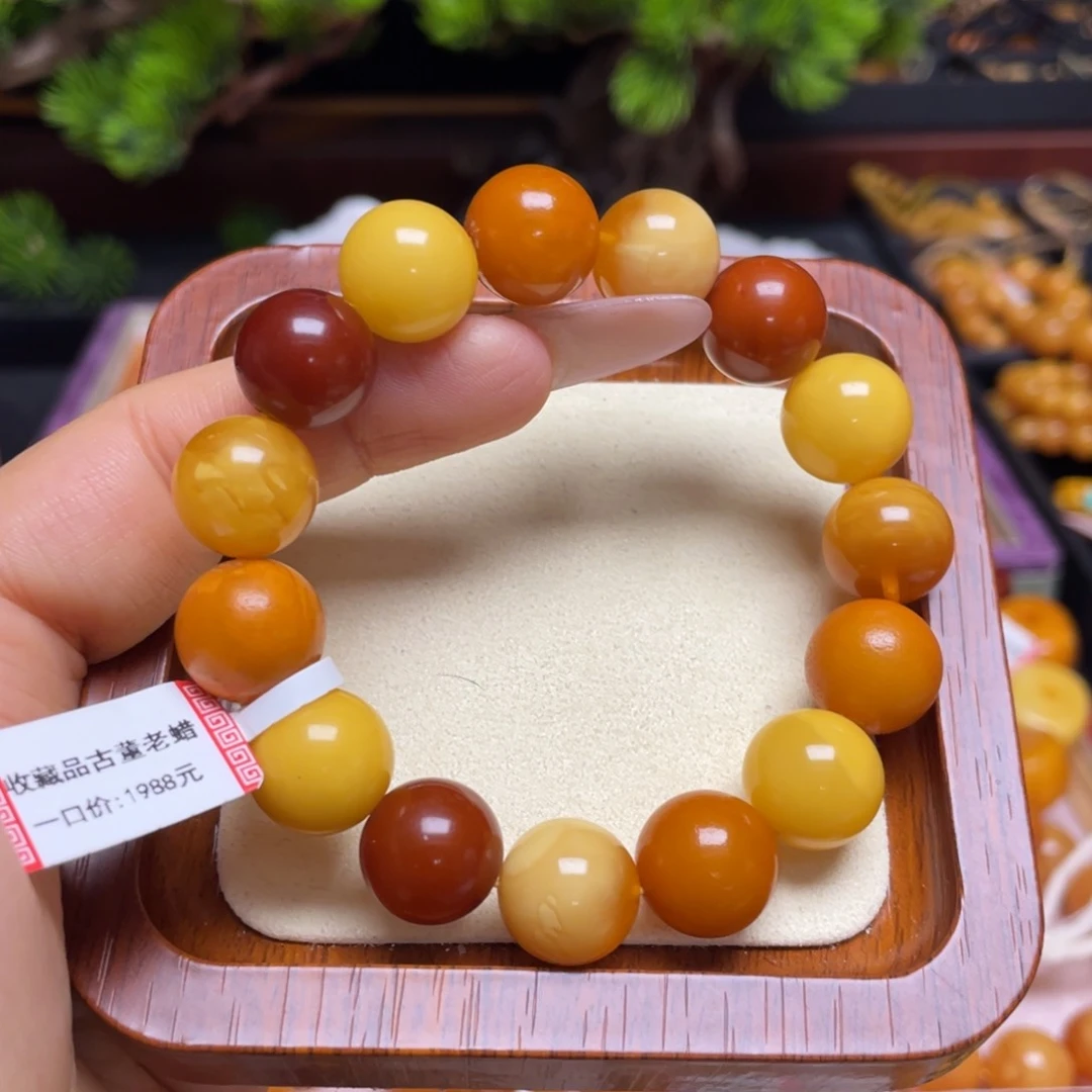 蜜蜡手链未镶嵌手串